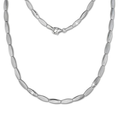 SilberDream 44,5cm Collier Kette Fantasie matt Silber Damen Schmuck SDK441J