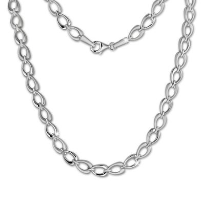SilberDream 45cm Collier Kette Herz matt Silber Damen Halsschmuck SDK446J