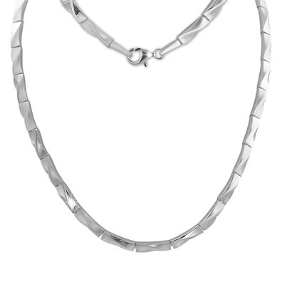 SilberDream Collier Zopf Damen Halsschmuck 925er Sterling Silber silber SDK463J