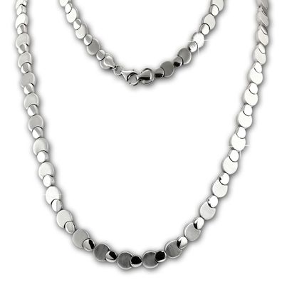 SilberDream Collier 925 Sterling Silber 44,5cm Circles Schmuck silber SDK474J