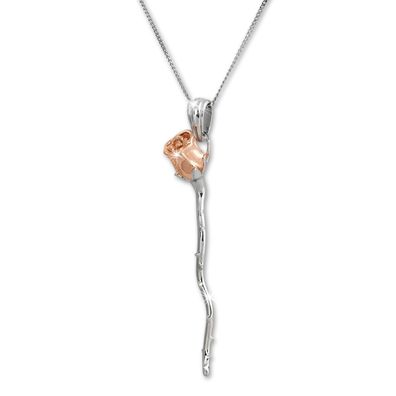 SilberDream Halskette 925 Silber vergoldet 44cm Schmuck silber rose SDK50144T