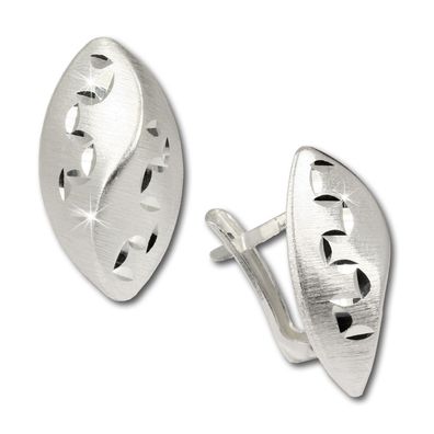 SilberDream Ohrstecker silber Ohrringe Sterlingsilber Blatt Damen SDO313