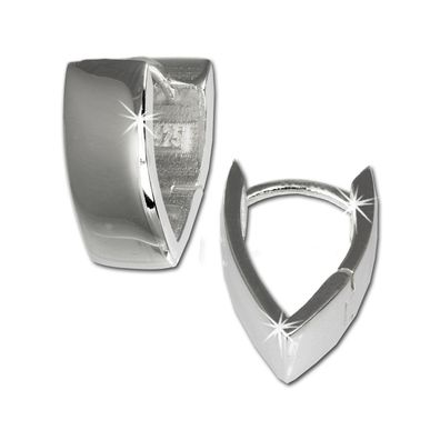 SilberDream Creolen silber Ohrringe Sterlingsilber breit Damenschmuck SDO329