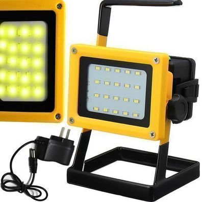 LED-Arbeitsleuchte 30W Campinglampe Baulampe Bauscheinwerfer 3 batteries Retoo