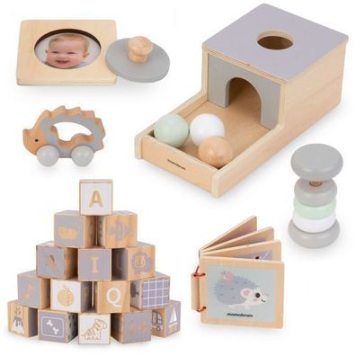 Montessori-Erziehungsbox für Babys - 6 Spielzeuge