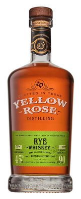 Yellow Rose Whiskey, Texas Rye, 750ml, 45% Vol