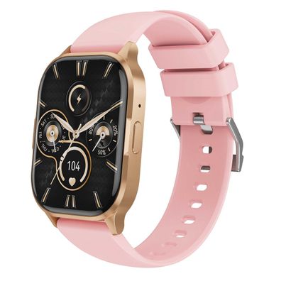 Rose-Gold Watch J10 2,01 Zoll - Bluetooth 3.0/5.0 Sport Watch mit Silikonarmband