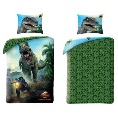 Jurassic World Bettwäsche-Set – 140x200 cm Bettbezug & 60x70 cm Kissenbezug aus