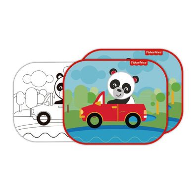 2x Autosonnenschutz mit Pandamotiv – Sonnenschutz für Kinder im süßen Design