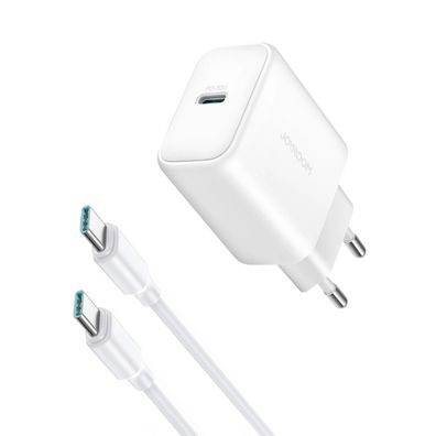 Schnellladegerät USB-C PD 30W QC SFC Netzwerkladegerät – Weiß + 1 m USB-C-Kabel