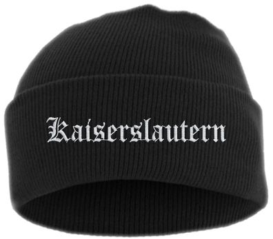 Kaiserslautern Umschlagmütze - Altdeutsch - Bestickt - Mütze mit breitem