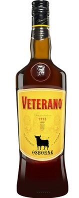 1 Ltr. Osborne Veterano Solera, Brandy based spirit drink, 1000ml, 30% Vol