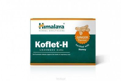 Himalaya Koflet-H Ginger Geschmack, 12 Lutschtabletten