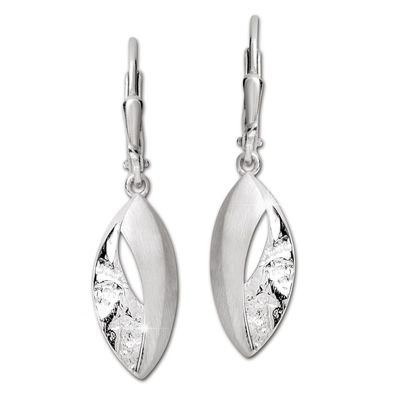 SilberDream Damen Ohrringe Leaf Ohrhänger aus 925er Sterling Silber SDO4389O
