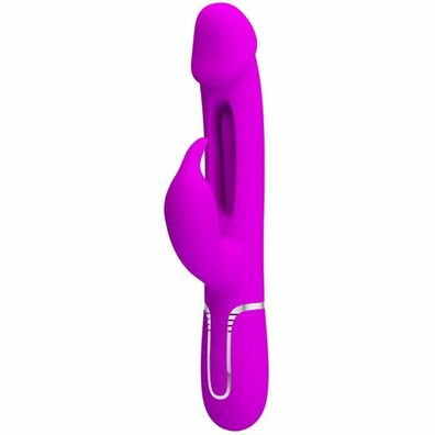 Pretty Love - Kampas Rabbit 3 in 1 Multifunktionsvibrator mit Zunge Violett