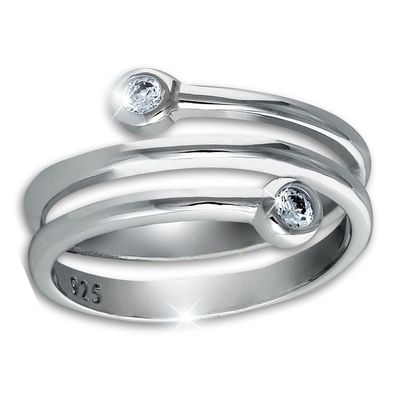 SilberDream Ring Damen Gr. 54 Dream 925er Silber Zirkonia weiß Schmuck SDR406W54