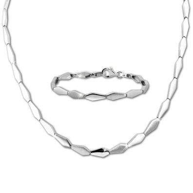 SilberDream Collier & Armband Damen Fantasie Sterling Silber Schmuck-Set SDS468J