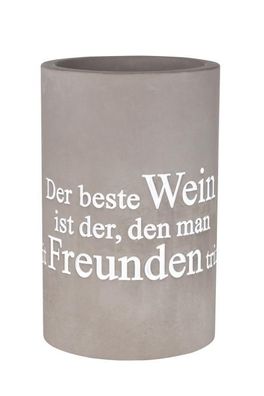 Räder PET Beton Flaschenkühler , Den besten Wein trinkt man mit Freunden ,17235 1 St