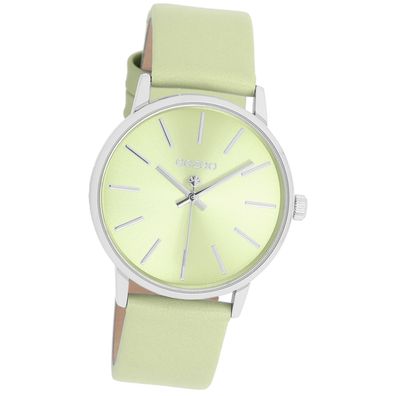 Oozoo Damen Armbanduhr Timepieces Analog Leder hellgrün UOC11370