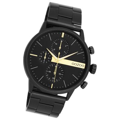 Oozoo Herren Armbanduhr OOZOO Timepieces Analog Edelstahl schwarz UOC11412