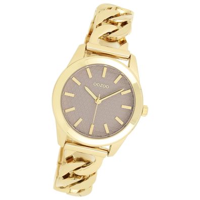 Oozoo Damen Armbanduhr OOZOO Timepieces Analog Metall gold UOC11420