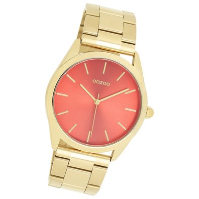 Oozoo Unisex Armbanduhr OOZOO Timepieces Analog Edelstahl gold UOC11432