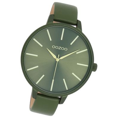 Oozoo Damen Armbanduhr OOZOO Timepieces Analog Leder grün UOC11441