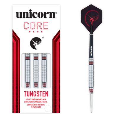 Unicorn Core Plus Tungsten Style 2 Steel Darts, 1 Satz / 24 Gr