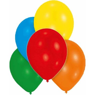 10 Latex Balloons Assorted 27.5cm/11