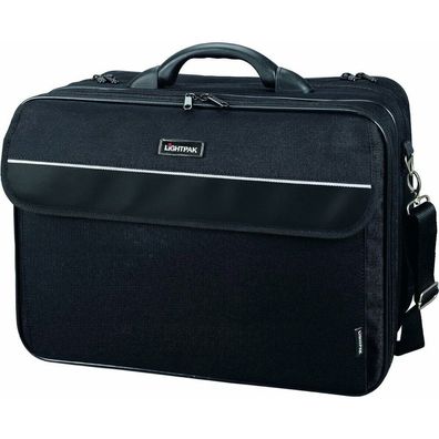 Lightpak Laptoptasche Corniche Kunstfaser schwarz 46075 bis 43,2 cm (17 Zoll)