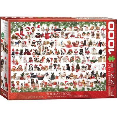 Eurographics Puzzle Weihnachtshunde 1000 Teile