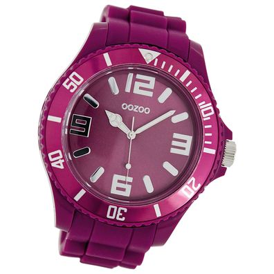 Oozoo Damen Armbanduhr Timepieces Analog Silikon lila UOC5026A