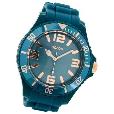 Oozoo Damen Armbanduhr Timepieces Analog Silikon blau türkis UOC5032A