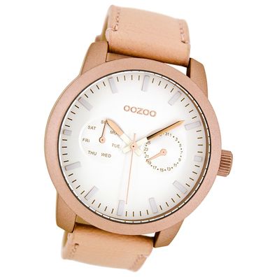 Oozoo Damen Armbanduhr Timepieces Analog Leder rosegold UOC8256A