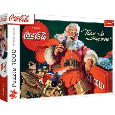 Trefl 10921 Coca-Cola: Geschenke vom Weihnachtsmann 1000 Teile Puzzle