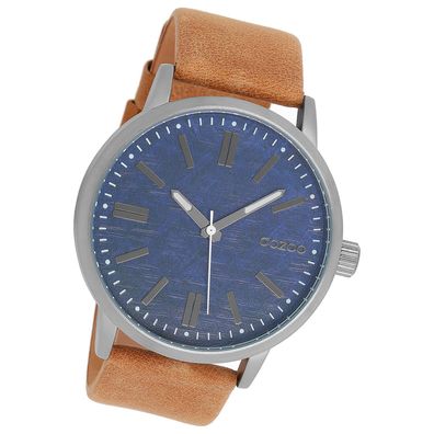 Oozoo Herren Armbanduhr Timepieces Analog Leder braun UOC9406A