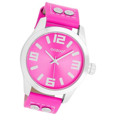 Oozoo Damen Armbanduhr JR Analog Metall pink UOJR316