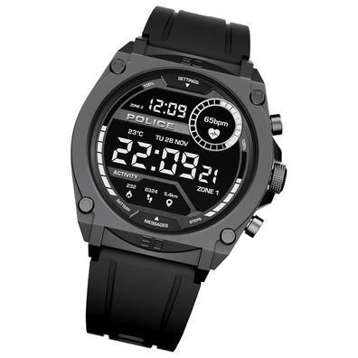 Police Herrenuhr Silikon schwarz Police My. Avatar Smartwatch UPON0000102