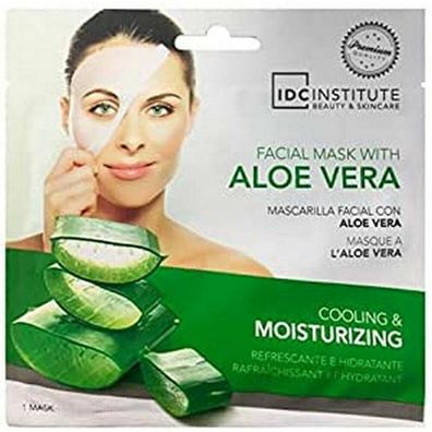 Feuchtigkeitsspendend Gesichtsmaske IDC Institute Aloe Vera