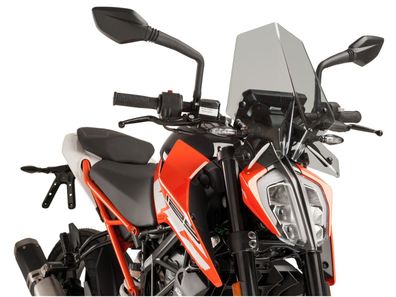 Windschild Puig New Generation Sport getönt für KTM Duke 125, 200, 390 17