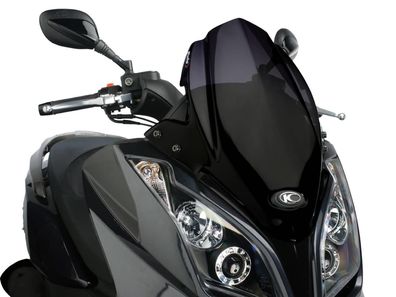 Windschild Puig V-Tech Sport schwarz für Kymco Downtown 125i, 300i ABS 09-14