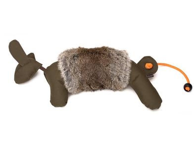 Mystique Rabbit dog dummy mit Fell cover khaki - Größe: L