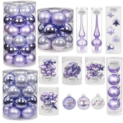 Christbaumschmuck Farbvariante Dreamy Lilac - Artikel: Kugeldose 30-tlg