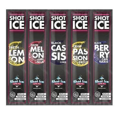 Shot Ice Mix-Paket 5 Sorten "Juicy Gems Collection" - Wassereis mit 10,5% Alk