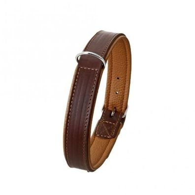 Karlie Rondo Halsband unterlegt - Braun - 18 mm / 42 cm