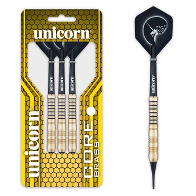 Unicorn Core Brass Soft Darts, 1 Satz / 18 Gr