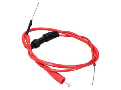 Gaszug komplett Doppler PTFE rot für Derbi Senda 00-, Gilera SMT, RCR -05