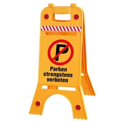 Warnaufsteller Dachaufsteller - (P) Parken strengstens verboten - Gr. ca. 28 x 64cm