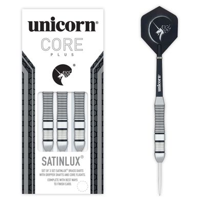 Unicorn Core Plus Satinlux Steel Darts, 1 Satz / 24 Gr