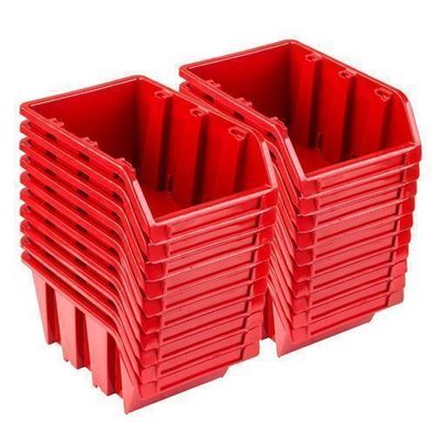 Set 20 x Stapelboxen NP10 rot Lagerboxen Sortierboxen